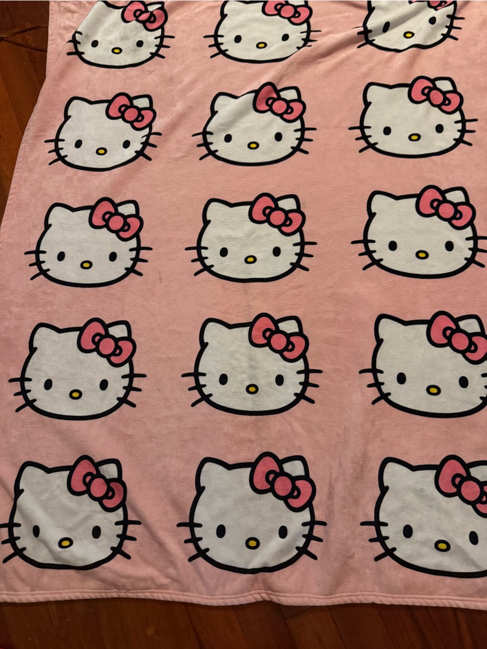 Hello Kitty Blanket Throw 48x66 Fleece By Sanrio